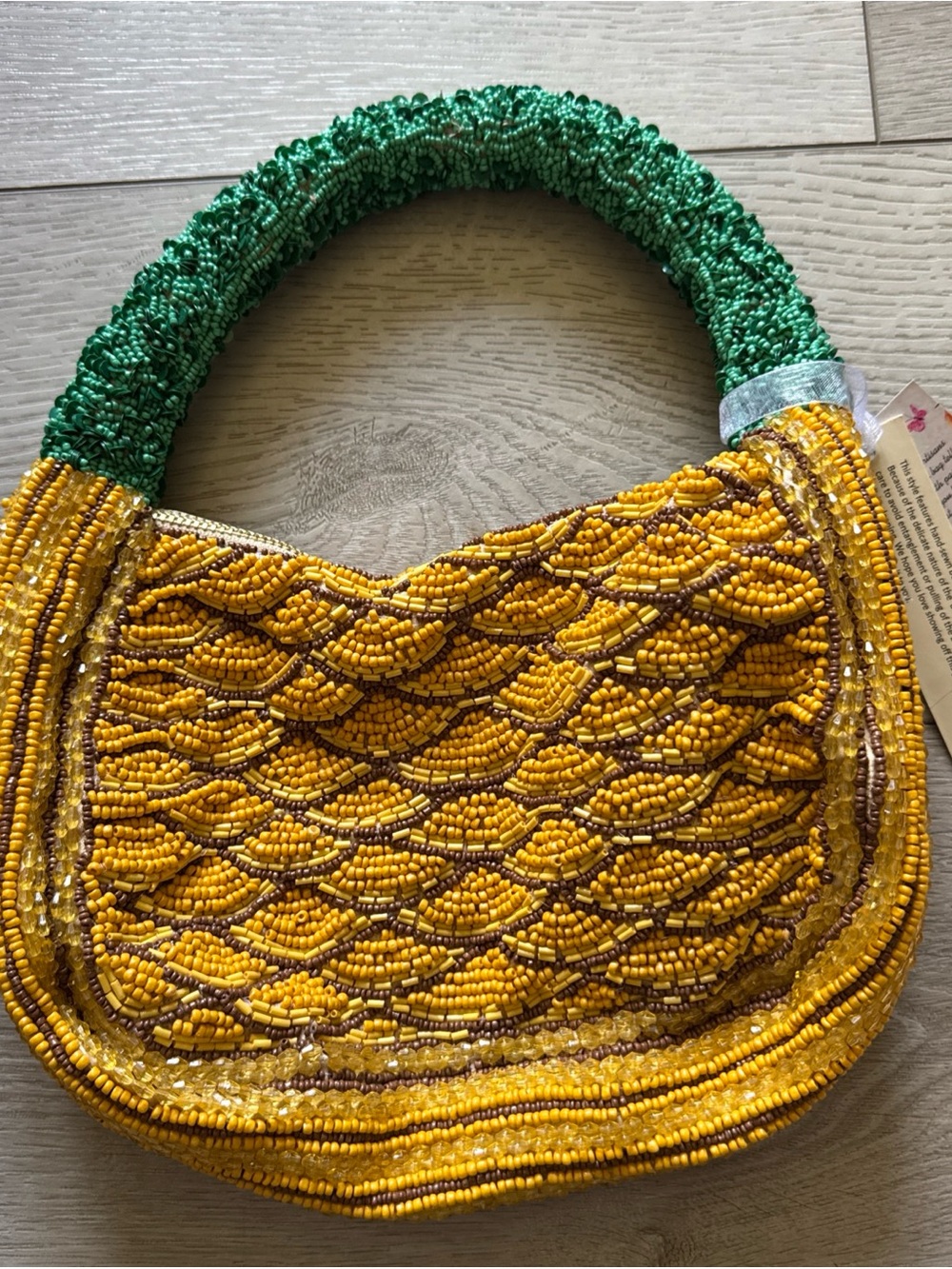Viral Beaded Pineapple Handbag NEW